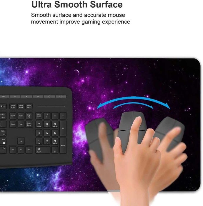 Mousepad XXL Model Cosmos pentru Gameri si Home office 90 x 40 cm