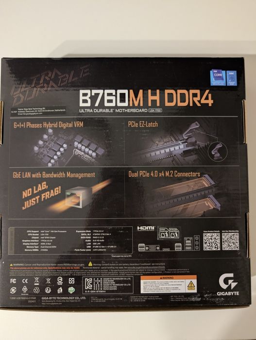 Placa baza Gigabyte B760M H DDR4 socket 1700