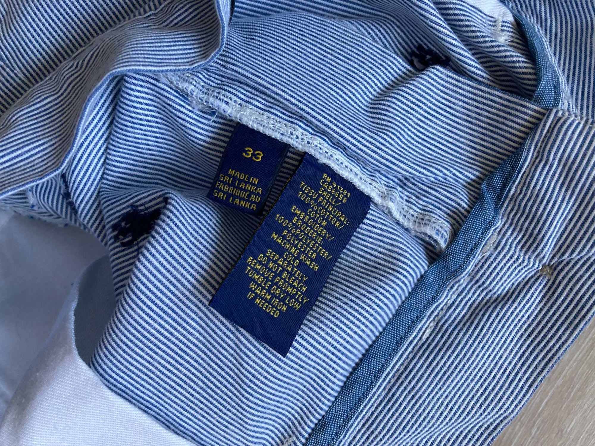 POLO By Ralph Lauren къси панталон и къс панталон шорти размер W33