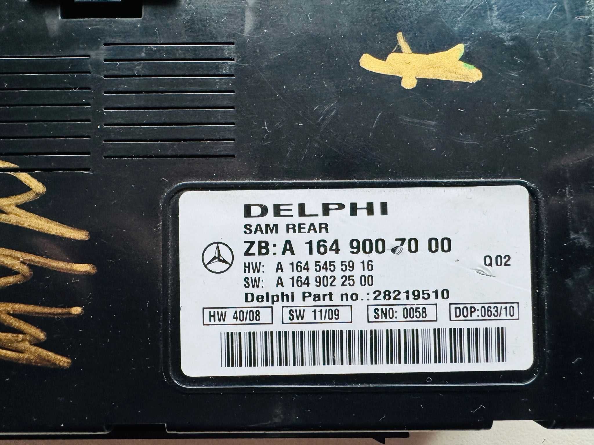 Modul confort calculator Sam A1649007000 Mercedes ML W164 gl 320 spate