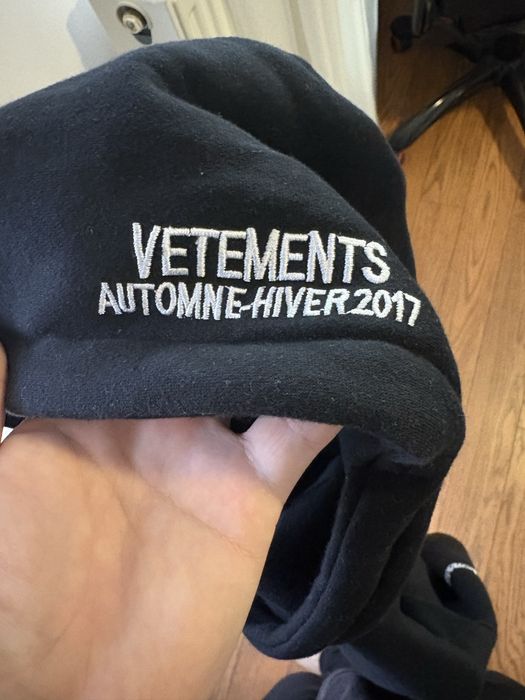 vetements total fu*king darkness hoodie
