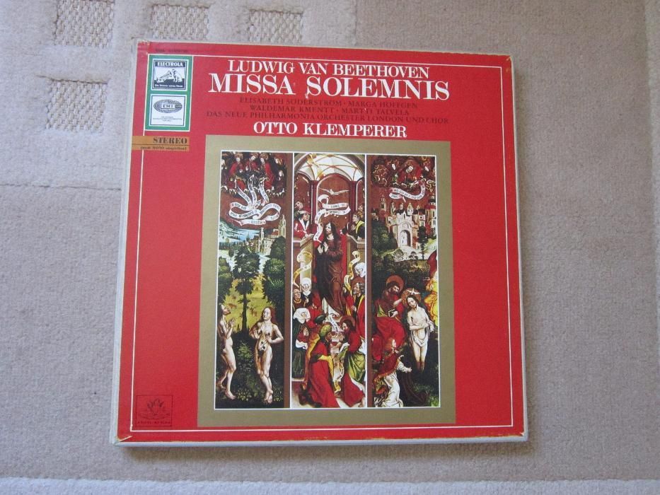 vinil rar Beethoven -"Missa Solemnis"-dirijor Otto Klemperer-impecabil