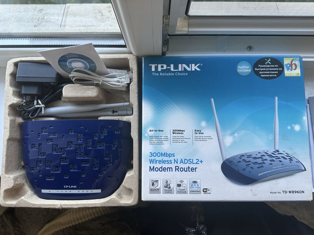 Wi-Fi роутер TP-LINK TD-W8960N c ADSL2+