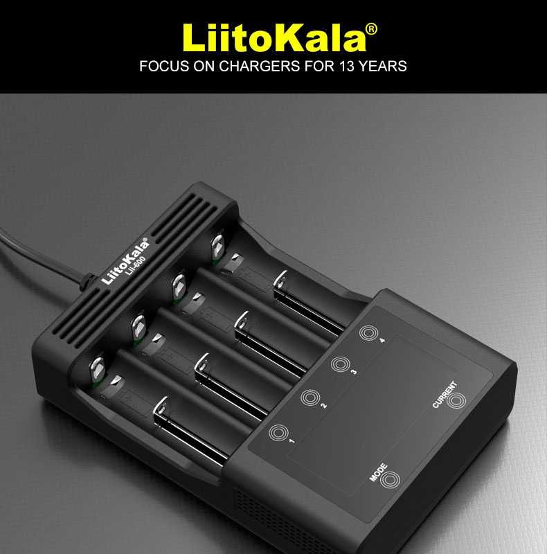 Incarcator LiitoKala Lii-600 26650,21700,18650,14500, AA, AAA,Repara