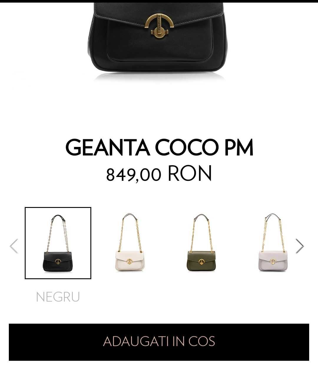 Geantă piele Musette Black