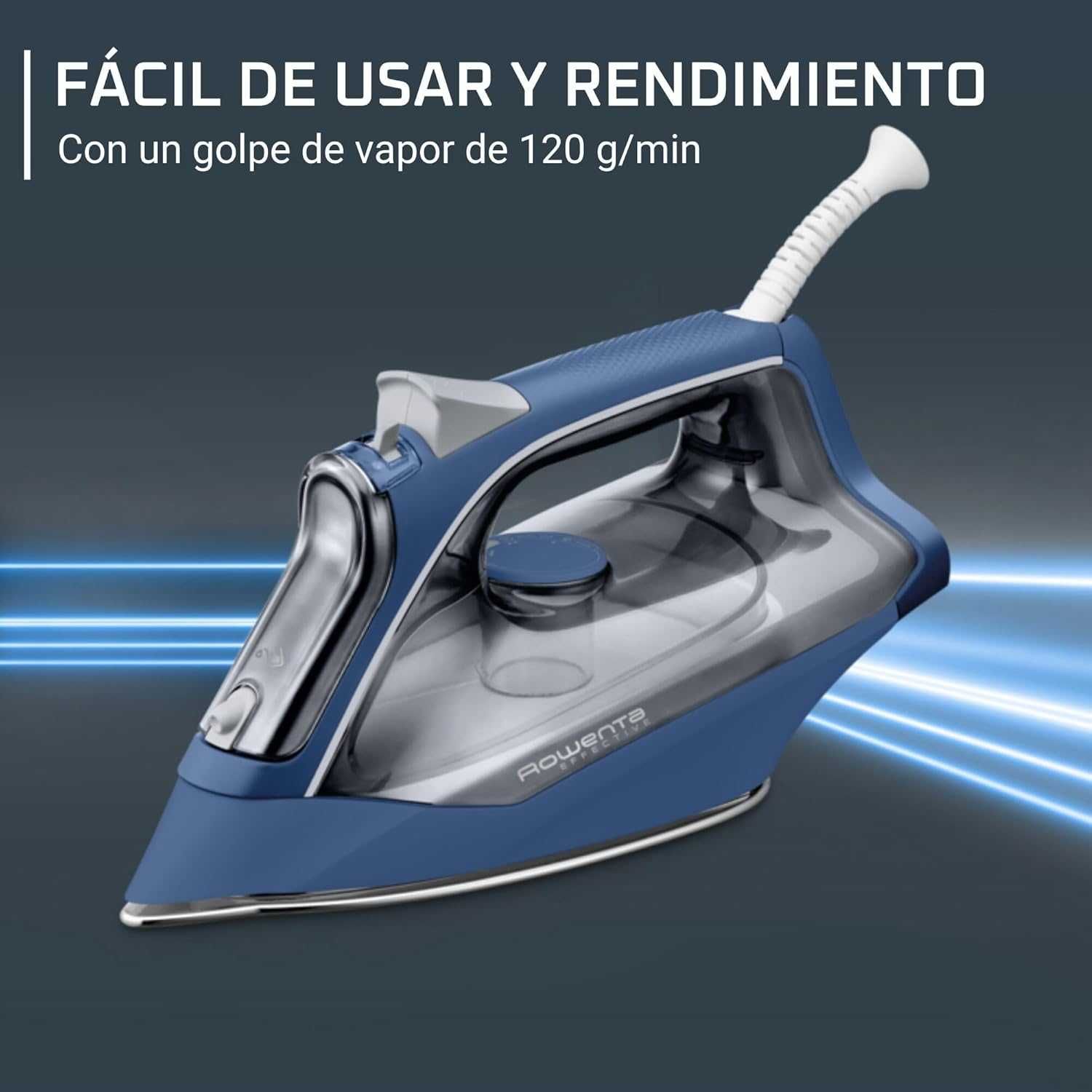 Ютия Rowenta Effective, 2400W, парен ход, неръждаема стомана