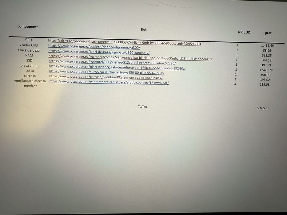 unitate / pc desktop