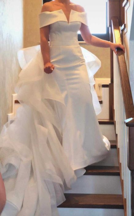 Vand ROCHIE DE MIREASA 2 in 1 cu trena detasabila  (WILDIN-ESPOSA)