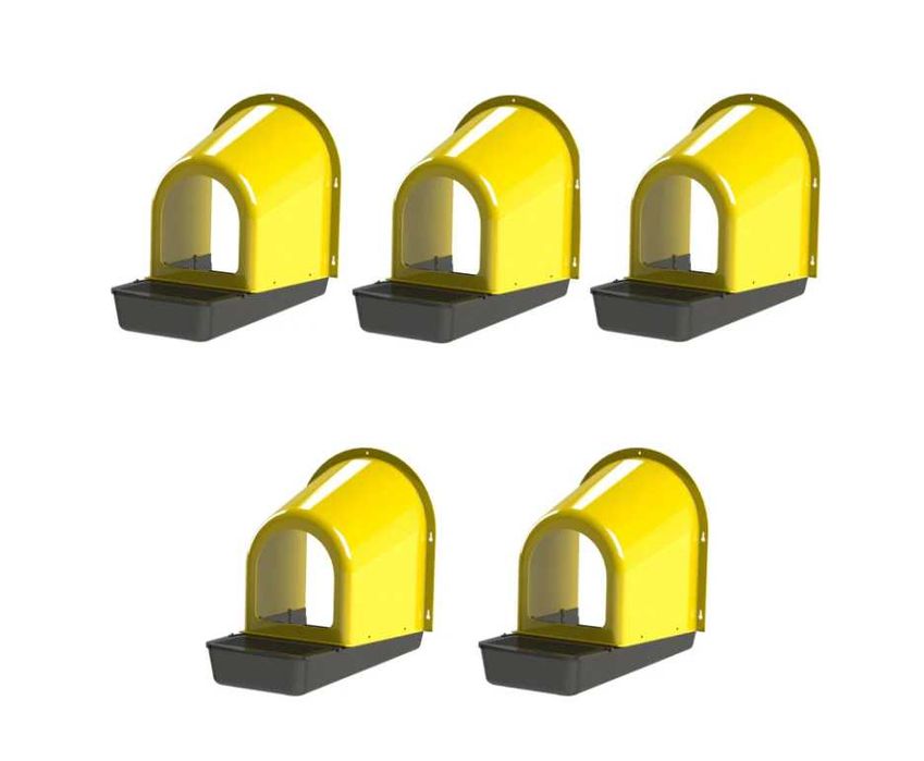 Гнездо за кокошки NG07 (К-кт от 5 БРОЯ) ЖЪЛТ, ЗЕЛЕН