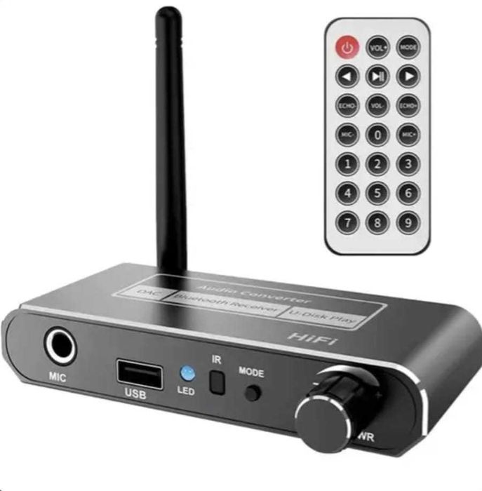 Беспроводной HIFI ЦАП-конвертер Bluetooth 5.2 аудио приемник