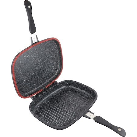 Tigaie dubla grill Heinner Dark Line