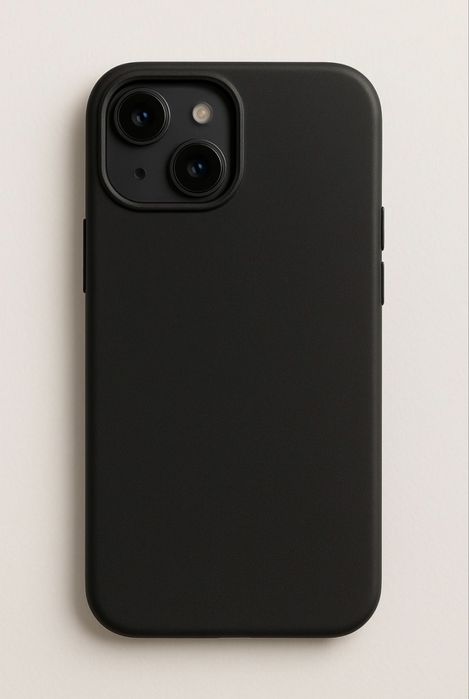 Husă neagră silicon pentru iPhone 14