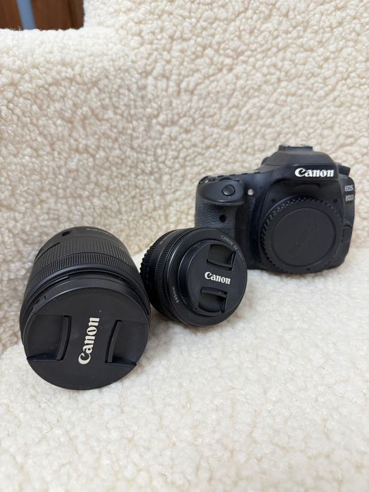 Canon 80D + 2 обектива (18-135mm + 50mm f/1.8)