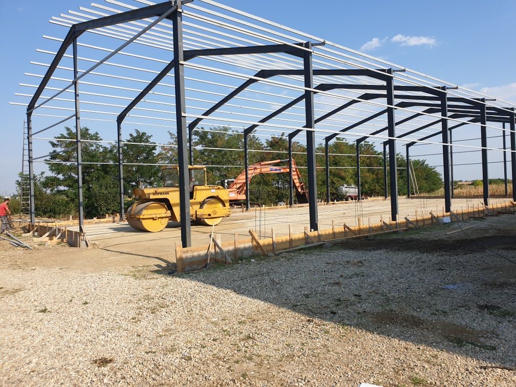 Vând structura metalica 10X20X5h confecții , hale complete