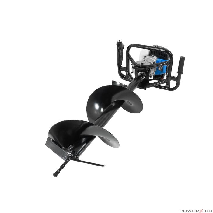Motoburghiu pe benzina, motor in 2 timpi, 5.2 Cp, 3 burghie 15, 20, 25