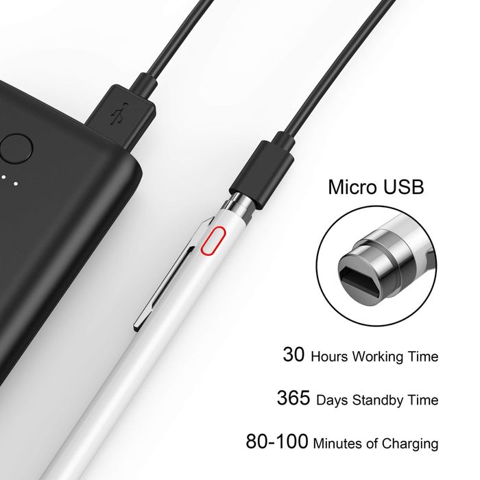 Lezun Универсален активен Stylus Pen с фин връх 1,5 мм,iPad/Android