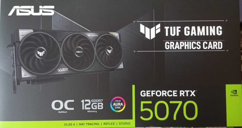 Видеокарта Geforce TUF RTX 5070 12G Gaming