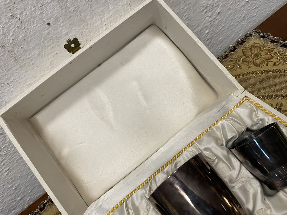 Английски кухненски сет с посребряване