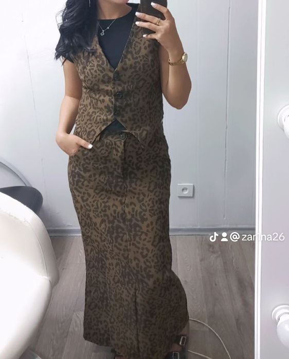 Юбка с жилеткой двойка