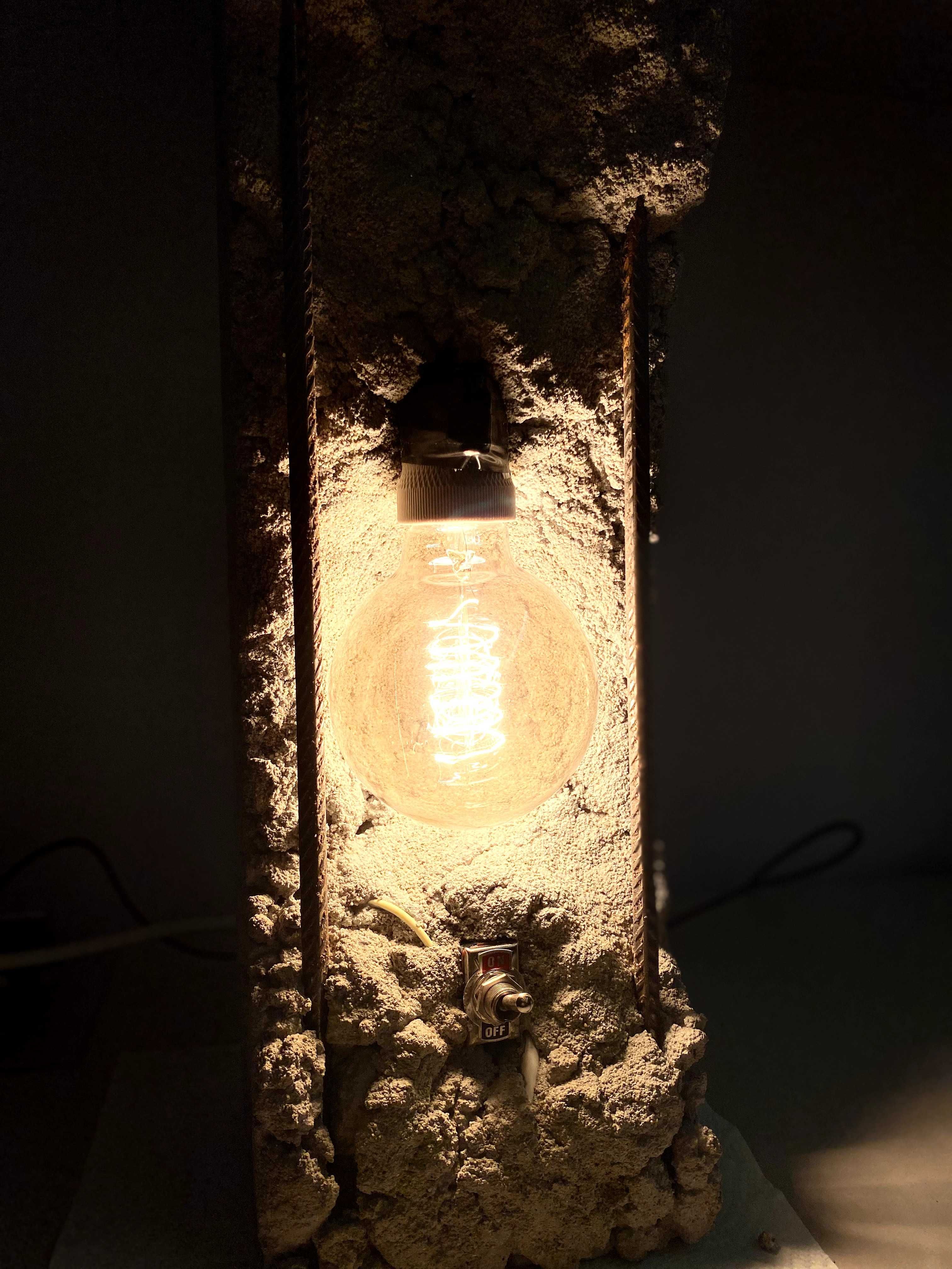 Concrete lamp, night light, lamp