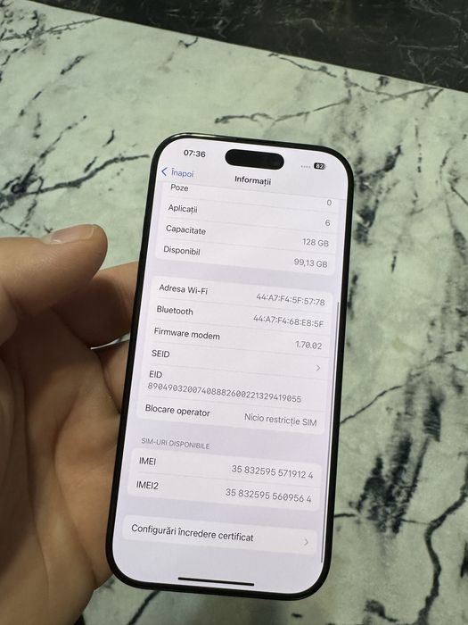 Iphone 16 pro 128gb nou