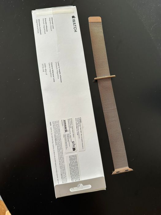 Curea metalica Apple Watch 45mm Gold Milanese Loop