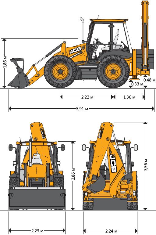 Услуги экскаватора погрузчик JCB