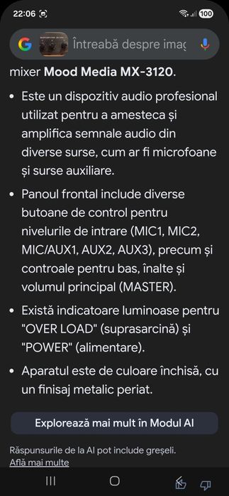 Mixer profesional MX-3120 cu multe functii aux/mixte ...cititi