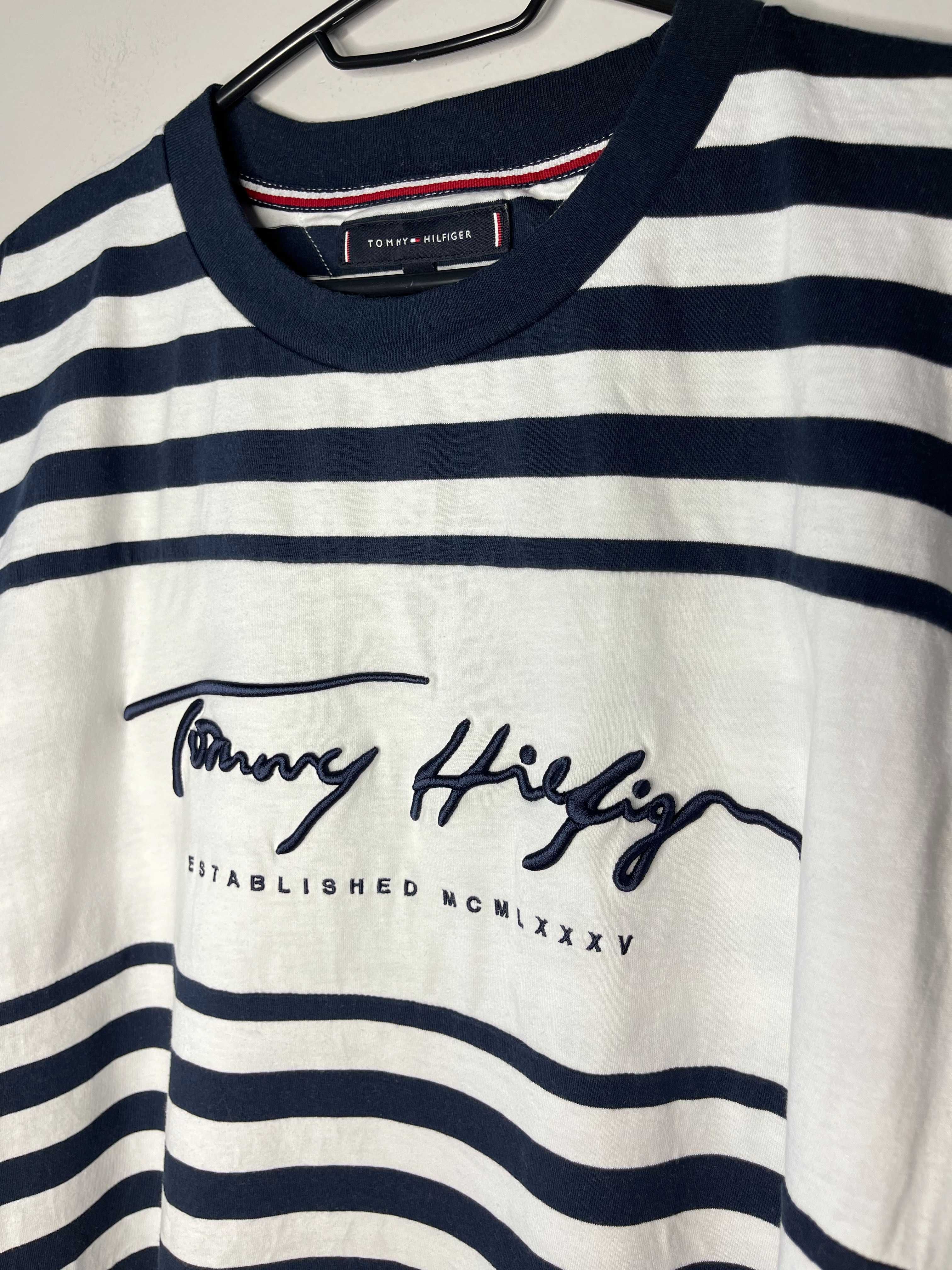 Tommy Hilfiger Signature Stripe T-Shirt Мъжка Тениска