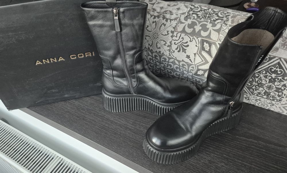 Cizme Anna Cori  din piele