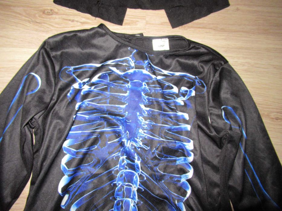 ХЕЛОУИН --СИН СКЕЛЕТ-страхотен гащеризон с маска--134 номер