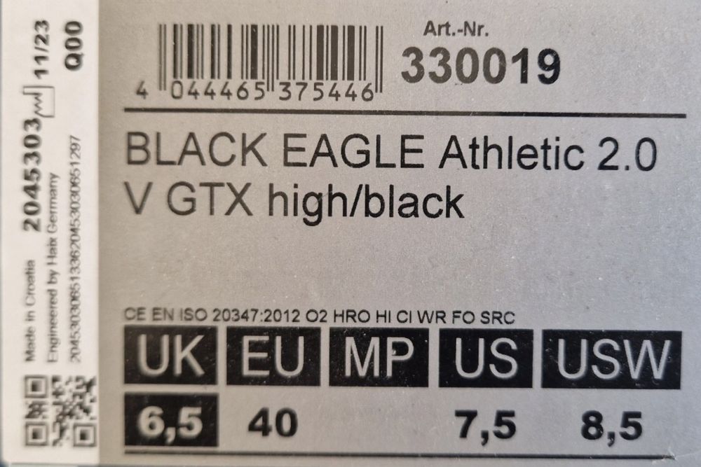 Кубинки Haix Black Eagle Athletic Mid GTX 40