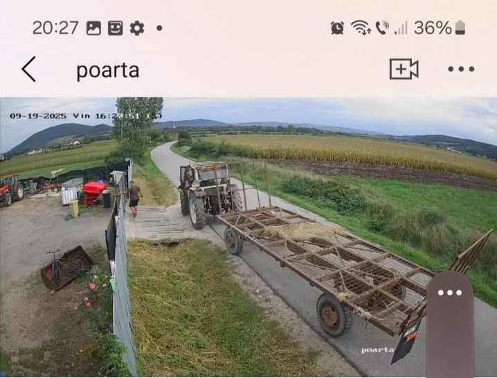 Trailer/ platforma baloti