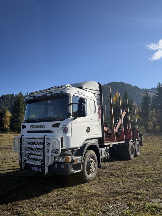Scania R500 6x4 forestier, macara Loglift