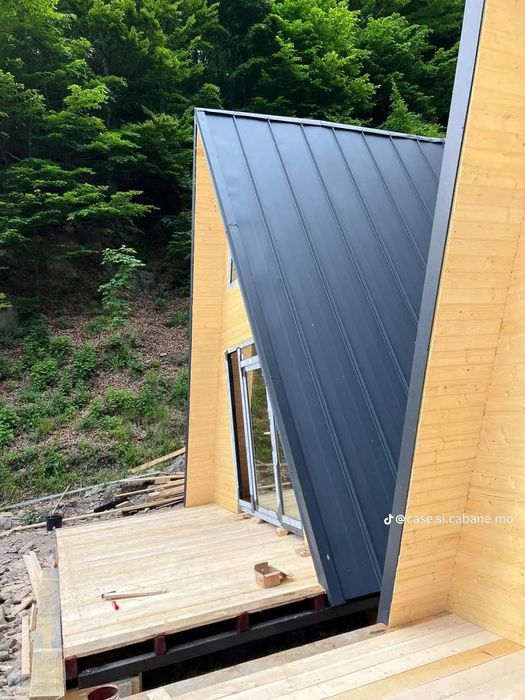 Vând cabane tip A frame la cheie