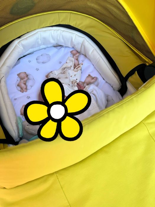 Като нова Cybex priam 4 yellow /rose gold/