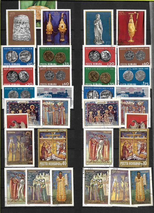 Invatare filatelie si relaxare super clasor cu timbre superbe