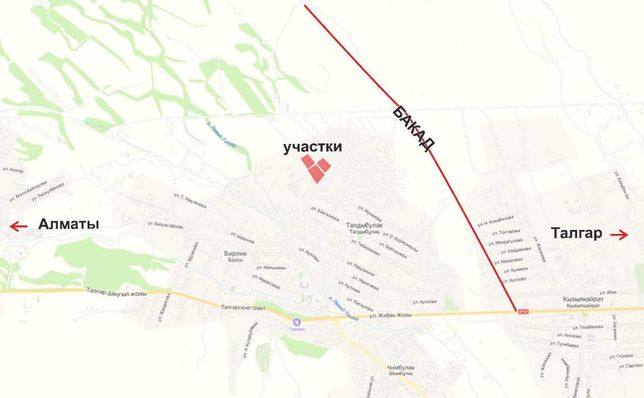 Продам участок в Рассрочку, в населенном пункте Талдыбулак