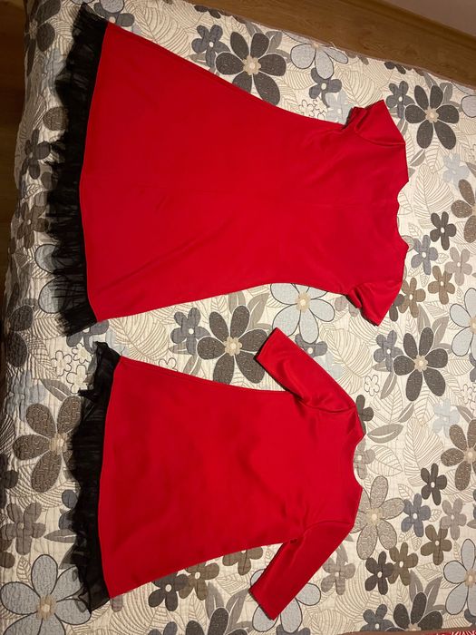 Комплект червени рокли Мама и Аз