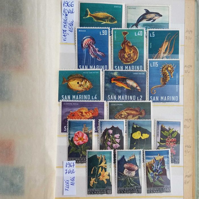 Timbre din San Marino,Vatican si Printesa Diana si Ducele de York