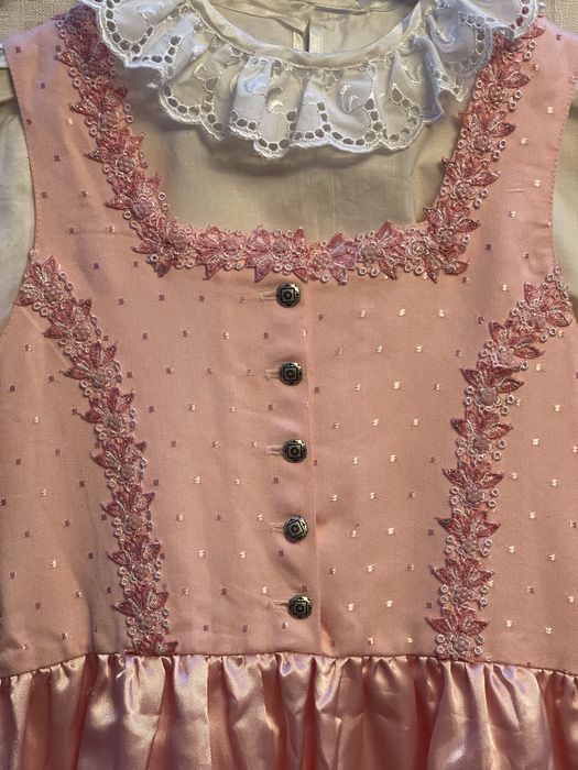 Rochie de fete party/petrecere/carnaval +camasa 10-12 ani