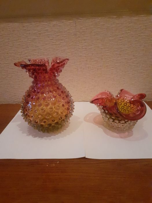 Продаётся комплект из чешского стекла