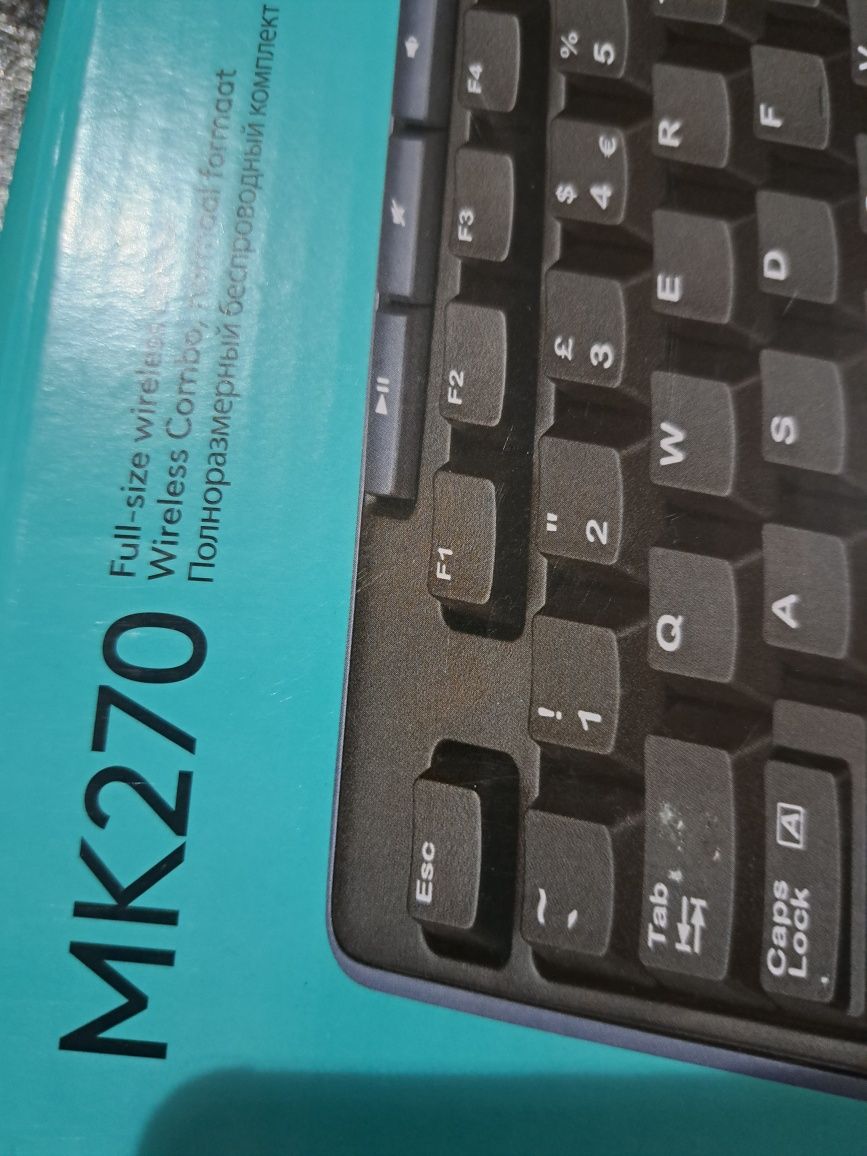 Tastatura plus mouse Logitech mk270 noua