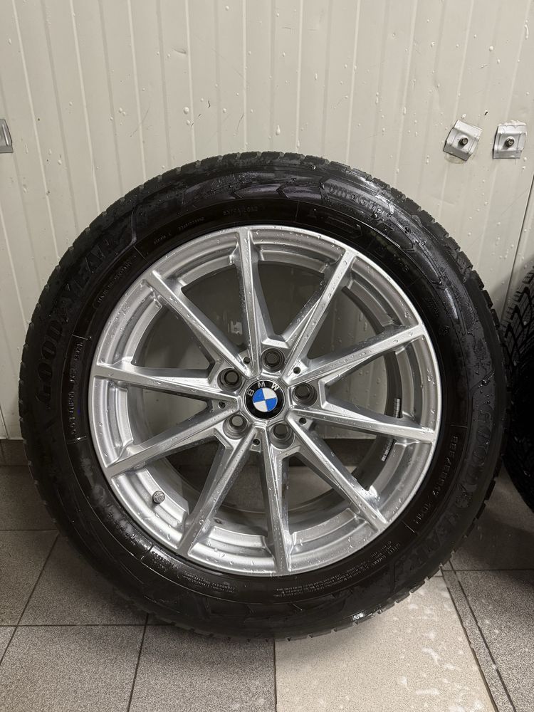 Jante+Anvelope BMW originale, R17, Seria 3, Seria 4, aliaj, 5x112