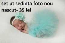 set poze nou nascut fusta tutu si bentita
