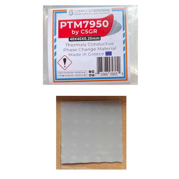 Pastă termică PTM7950, ComputerSystems, 40x40x0, 25mm, 8, 5 W/m.K, 45C