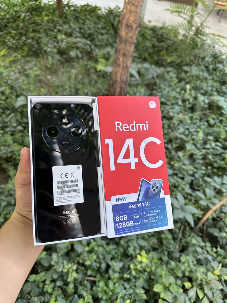 Redmi 14c 8/128 yangi karopka dakument full komplelt