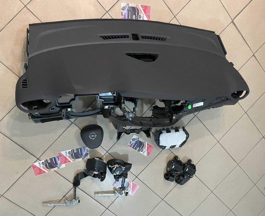 Opel Crossland X - plansa de bord - kit airbag volan pasager - centuri