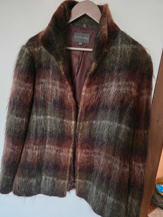 Палто тип сако от мохер и вълна 40 р-р