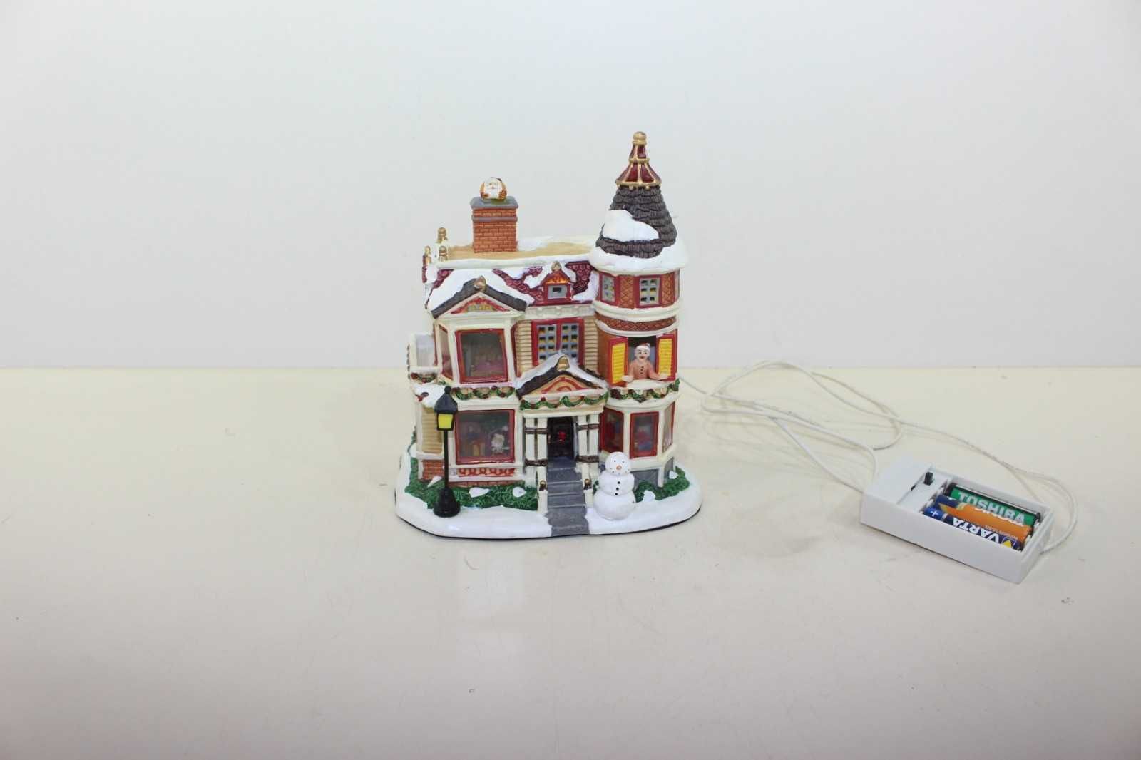 Ретро Коледен макет Диорама на къща. Внос Холандия 2